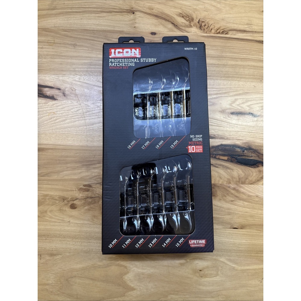 Icon Tools Ratcheting Wrench Set Bundle Of 2 - Stubby Flex, Stubby Ratcheting - Picture 5 of 8